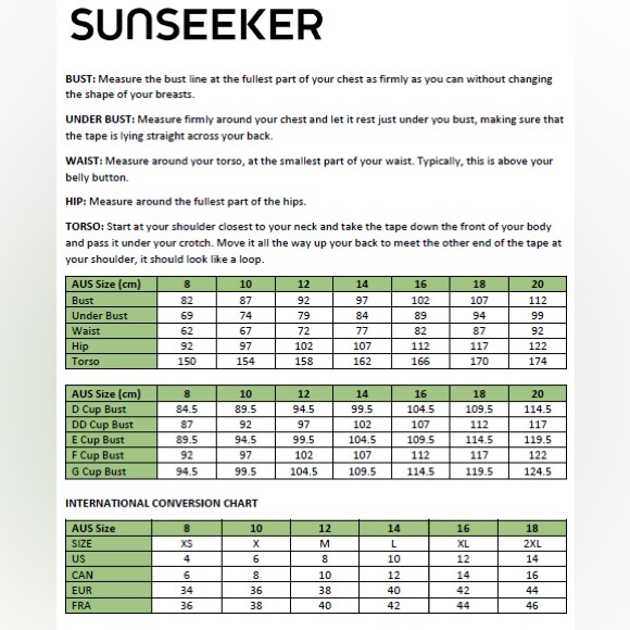 Sunseeker Australia One Piece Sunny Summer Floral Swimsuit Size 12 - Picture 14 of 14